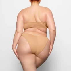 SWIM STRAPLESS MONOKINI | OCHRE -SWIM Sales Store SKIMS SWIM OP BRF 2795 CC OCH 0030 BK