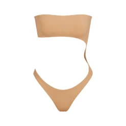 SWIM STRAPLESS MONOKINI | OCHRE