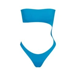 SWIM STRAPLESS MONOKINI | TURQUOISE