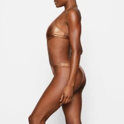 METALLIC SWIM HALTER MONOKINI | PENNY -SWIM Sales Store SKIMS SWIM OP CKY 2807 DB PNY 0010