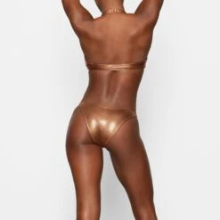 METALLIC SWIM HALTER MONOKINI | PENNY -SWIM Sales Store SKIMS SWIM OP CKY 2807 DB PNY 0016