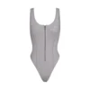 SKIMS SPORT SWIM SCOOP NECK ONE PIECE | CHROME