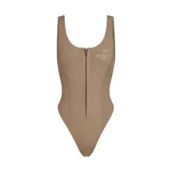 SKIMS SPORT SWIM SCOOP NECK ONE PIECE | DESERT