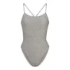 GLITTER SWIM ONE PIECE | NICKEL