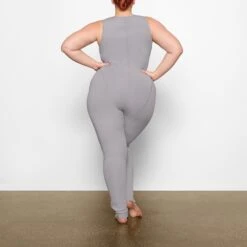 SKIMS SPORT SWIM FULL LENGTH SUIT | CHROME 9 SKIMS SPORT SWIM FULL LENGTH SUIT | CHROME -SWIM Sales Store SKIMS SWIM SW BSF 0070 AC CHM 0012 BK