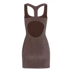 GLITTER SWIM METALLIC DRESS | COCOA -SWIM Sales Store SKIMS SWIM SW DRS 0111 COA B