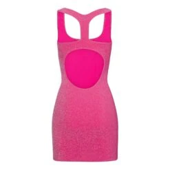GLITTER SWIM METALLIC DRESS | MAGENTA -SWIM Sales Store SKIMS SWIM SW DRS 0111 MAG B