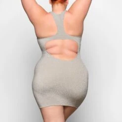 GLITTER SWIM METALLIC DRESS | NICKEL -SWIM Sales Store SKIMS SWIM SW DRS 0111 NIC ZB 0019 BK x1 2c252a7b 992b 4f33 9f8b 013b9b36c2e9