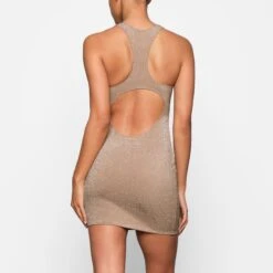 GLITTER SWIM METALLIC DRESS | SIENNA -SWIM Sales Store SKIMS SWIM SW DRS 0111 SIE ZC 0023 BK x1 4a129b73 3087 464d 9617 59fb32a6042a