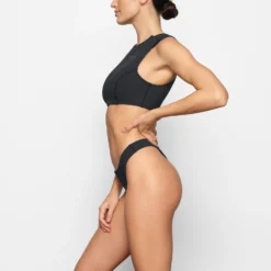 SKIMS SPORT SWIM HIGH NECK TOP | ONYX -SWIM Sales Store SKIMS SWIM SW HNK 0050 AD ONX 0012 SD