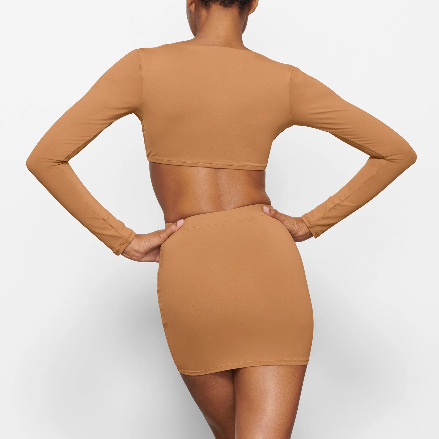 SWIM LONG SLEEVE SHRUG | ALMOND 4 SWIM LONG SLEEVE SHRUG | ALMOND - Image 4
