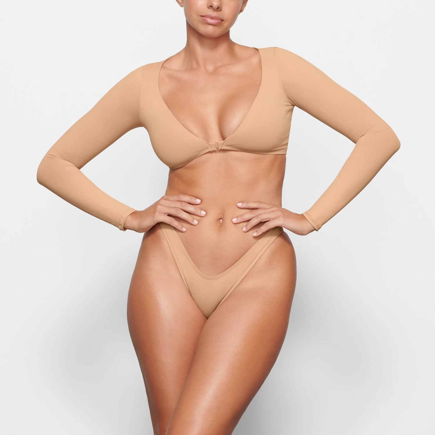 SWIM LONG SLEEVE SHRUG | OCHRE 2 SWIM LONG SLEEVE SHRUG | OCHRE - Image 2