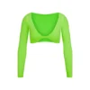 SWIM LONG SLEEVE SHRUG | NEON GREEN