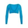 SWIM LONG SLEEVE SHRUG | TURQUOISE
