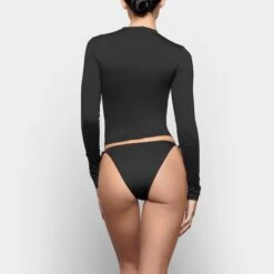SWIM LONG SLEEVE SHIRT | ONYX -SWIM Sales Store SKIMS SWIM SW LGS 0848 TC ONX 0019 BK