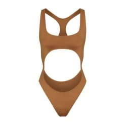 SWIM CUT OUT MONOKINI | ALMOND