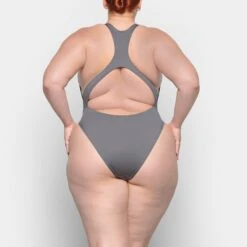SWIM CUT OUT MONOKINI | GUNMETAL -SWIM Sales Store SKIMS SWIM SW MKN 0012 TB GUN 0016 BK