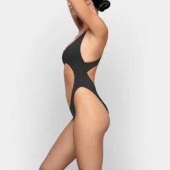 SWIM CUT OUT MONOKINI | ONYX -SWIM Sales Store SKIMS SWIM SW MKN 0012 TC ONX 0015 SD