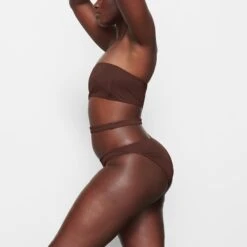 SWIM ONE SHOULDER MONOKINI | COCOA -SWIM Sales Store SKIMS SWIM SW MKN 0014 MK COA SD