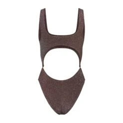 GLITTER SWIM MONOKINI | COCOA -SWIM Sales Store SKIMS SWIM SW MKN 0109 COA B