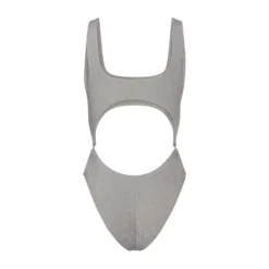 GLITTER SWIM MONOKINI | NICKEL -SWIM Sales Store SKIMS SWIM SW MKN 0109 NIC B