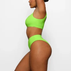 SWIM MID WAIST BOTTOMS | NEON GREEN -SWIM Sales Store SKIMS SWIM SW MWB 0748 CA NGE 0011 SD