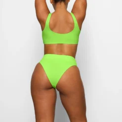 SWIM MID WAIST BOTTOMS | NEON GREEN -SWIM Sales Store SKIMS SWIM SW MWB 0748 CA NGE 0015 BK