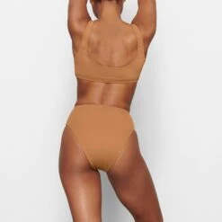SWIM MID WAIST BOTTOMS | ALMOND -SWIM Sales Store SKIMS SWIM SW MWB 0748 MM ALM BK