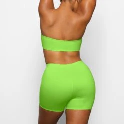 SWIM MID WAIST SHORT | NEON GREEN -SWIM Sales Store SKIMS SWIM SW MWB 0750 CA NGE 0014 BK