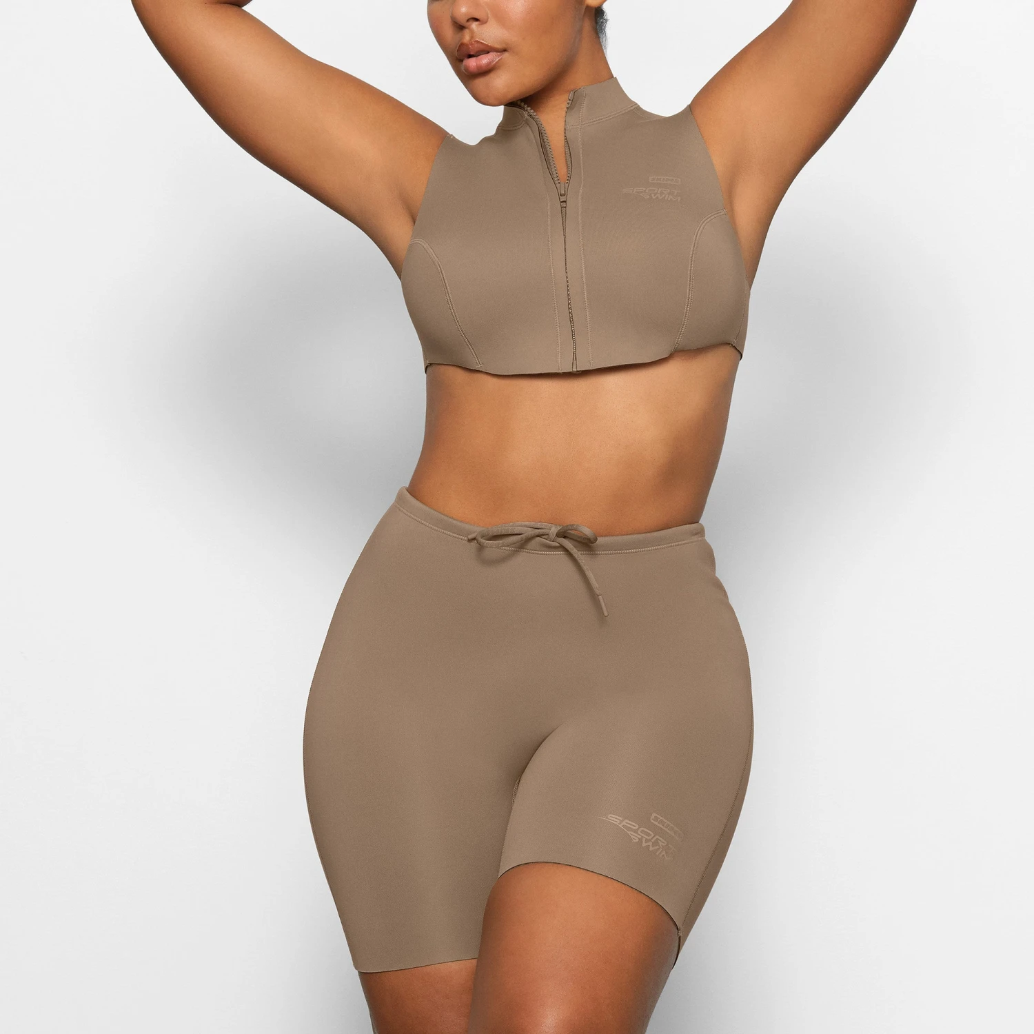 SKIMS SPORT SWIM MID THIGH SHORT | DESERT 5 SKIMS SPORT SWIM MID THIGH SHORT | DESERT - Image 5