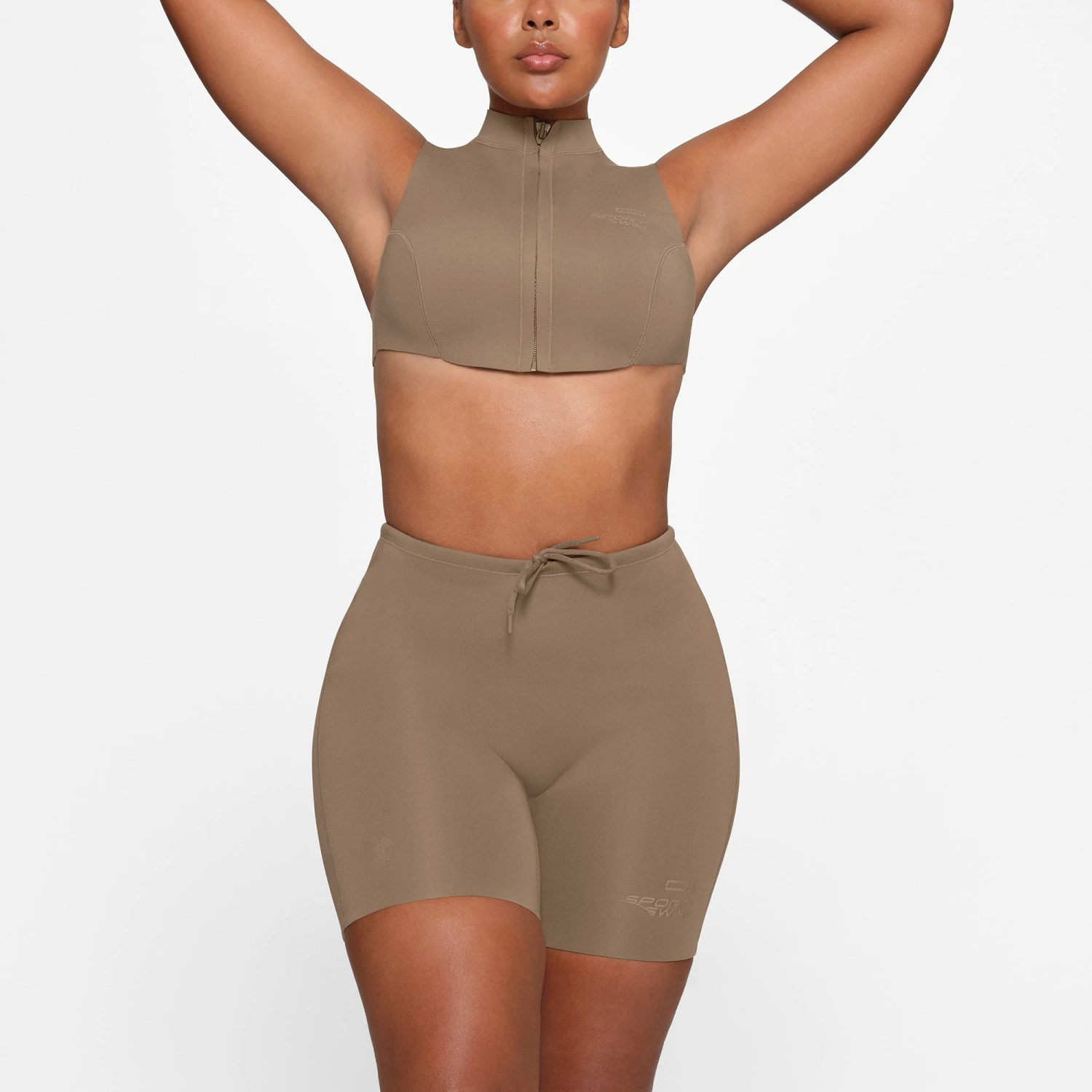 SKIMS SPORT SWIM MID THIGH SHORT | DESERT 2 SKIMS SPORT SWIM MID THIGH SHORT | DESERT - Image 2