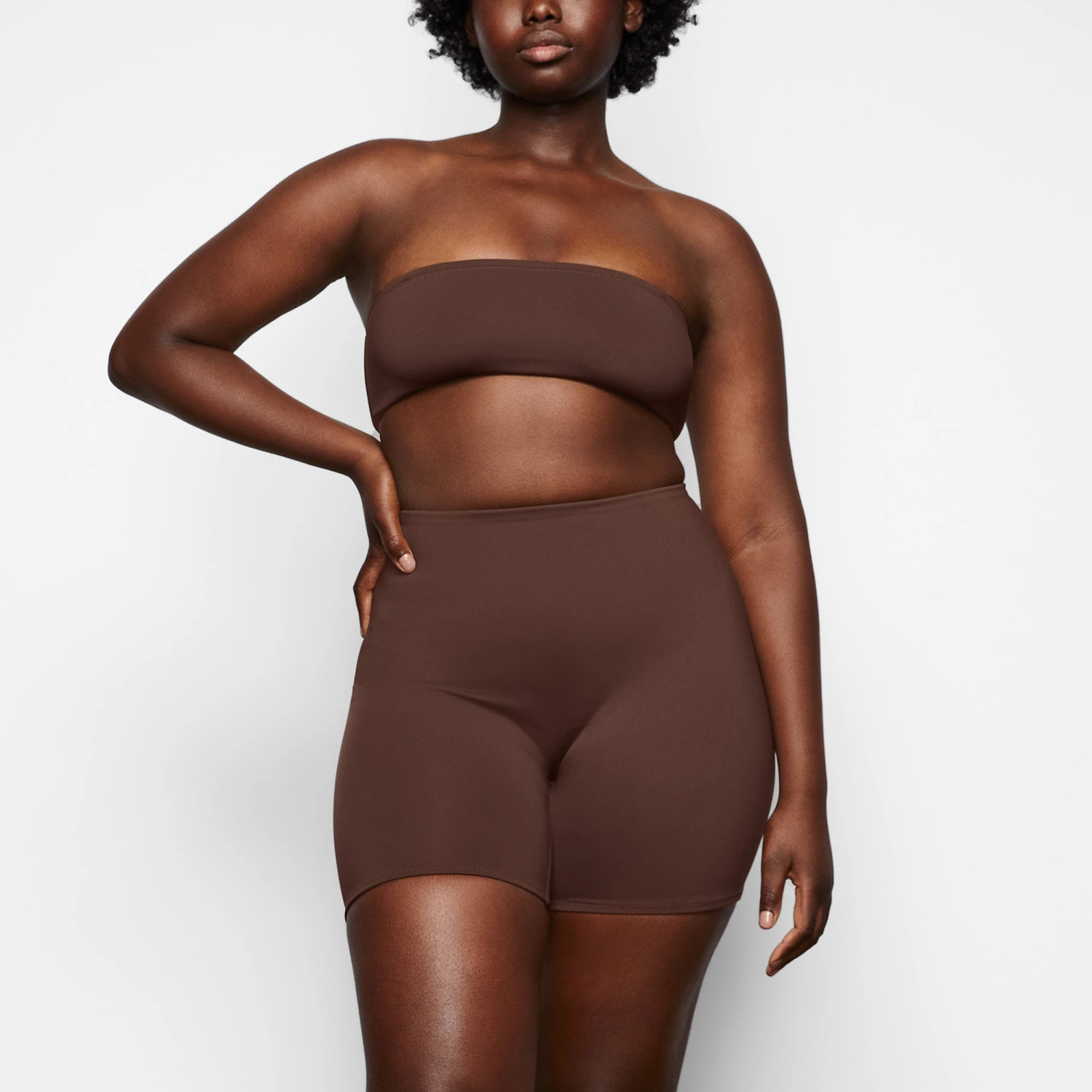 SHAPING SWIM SHORT | COCOA 2 SHAPING SWIM SHORT | COCOA - Image 2