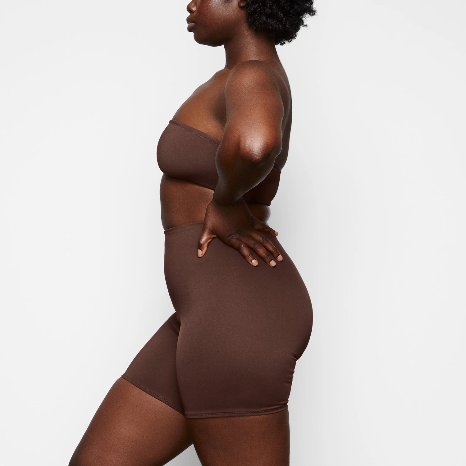 SHAPING SWIM SHORT | COCOA 3 SHAPING SWIM SHORT | COCOA - Image 3