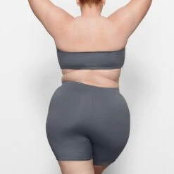 SWIM MID WAIST SHORT | GUNMETAL -SWIM Sales Store SKIMS SWIM SW MWS 0750 MM GUN BK