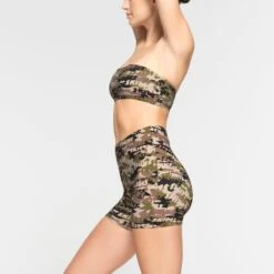SWIM MID WAIST SHORT | SKIMS CAMO -SWIM Sales Store SKIMS SWIM SW MWS 0750 OC LGC 0016 SD