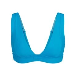 SWIM PLUNGE BIKINI TOP | TURQUOISE