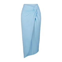 SWIM SARONG SKIRT | IRIS BLUE