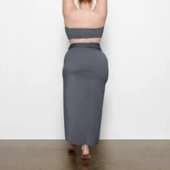 SWIM SARONG SKIRT | GUNMETAL -SWIM Sales Store SKIMS SWIM SW SKT 0016 MM GUN BK