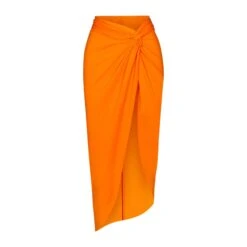 SWIM SARONG SKIRT | ORANGE