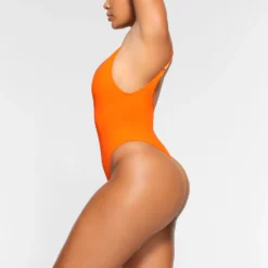 SWIM SCOOP NECK ONE PIECE | ORANGE -SWIM Sales Store SKIMS SWIM SW SNO 0044 OA ORG 0012 SD