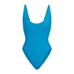 SWIM SCOOP NECK ONE PIECE | TURQUOISE