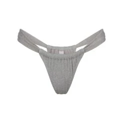 GLITTER SWIM RUCHED BIKINI TANGA | NICKEL