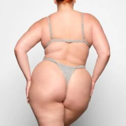 GLITTER SWIM RUCHED BIKINI TANGA | NICKEL -SWIM Sales Store SKIMS SWIM SW TAN 0107 NIC ZB 0017 BK x1 6b404ad8 6825 4a8b a7a3 951910bb0a72