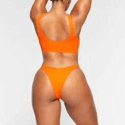 SWIM CHEEKY TANGA BOTTOMS | ORANGE -SWIM Sales Store SKIMS SWIM SW TAN 0783 OA ORG 0016 BK