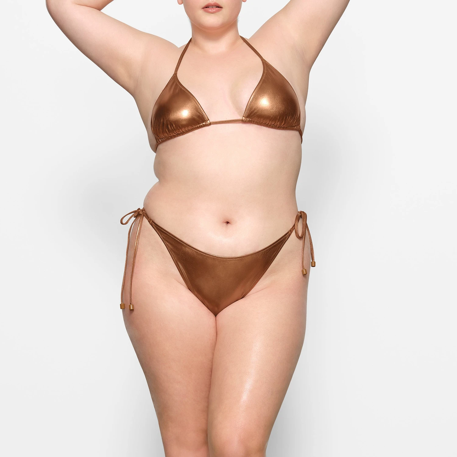 METALLIC SWIM DIPPED TIE BOTTOMS | PENNY 2 METALLIC SWIM DIPPED TIE BOTTOMS | PENNY - Image 2