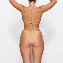 SWIM DIPPED TIE BOTTOMS | OCHRE -SWIM Sales Store SKIMS SWIM SW TBM 0797 MM OCH BK