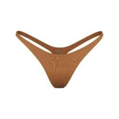 SWIM THONG | ALMOND