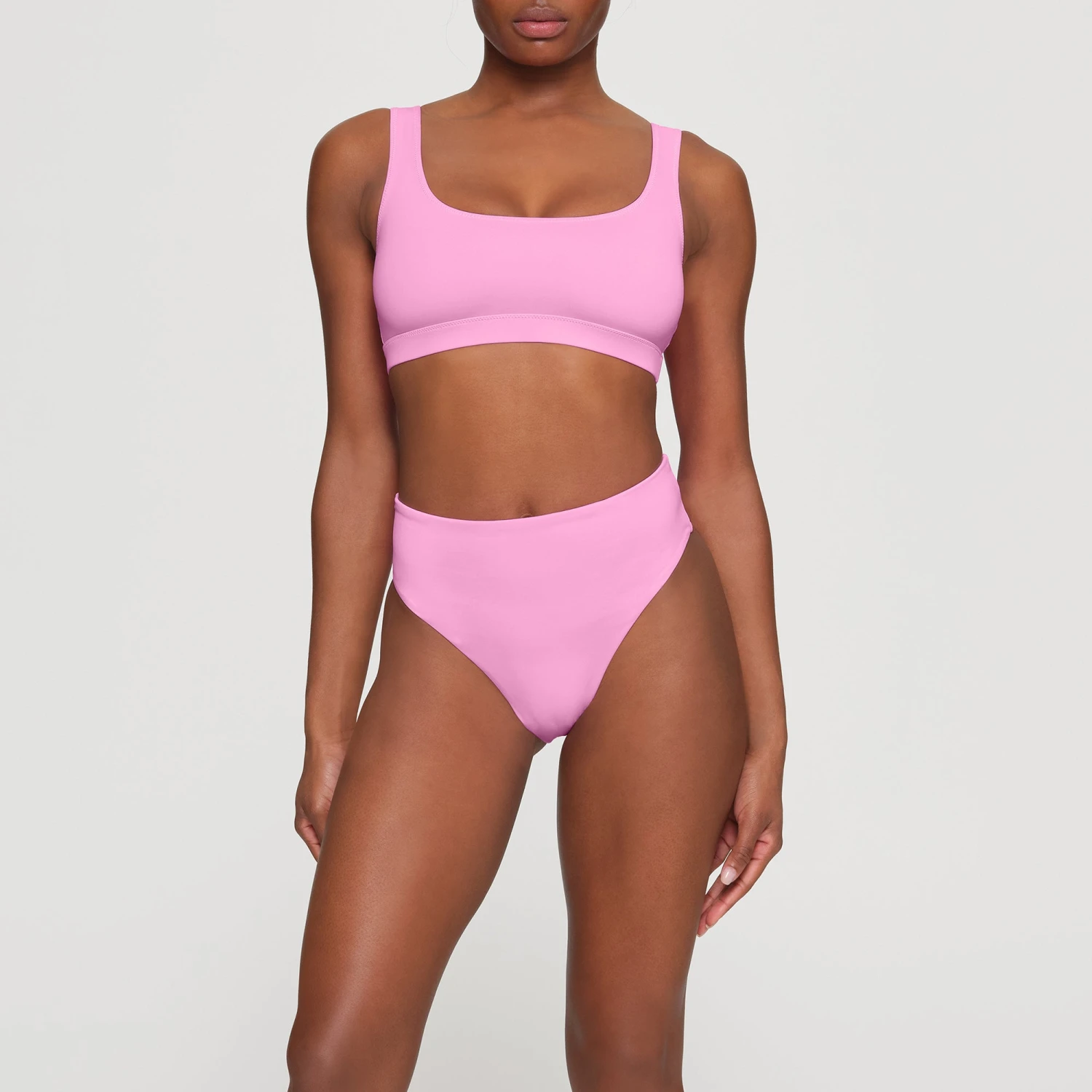 SWIM TANK BIKINI TOP | LIGHT PINK 2 SWIM TANK BIKINI TOP | LIGHT PINK - Image 2