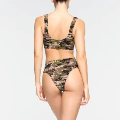 SWIM TANK BIKINI TOP | SKIMS CAMO -SWIM Sales Store SKIMS SWIM SW TNK 0743 OC LGC 0017 BK