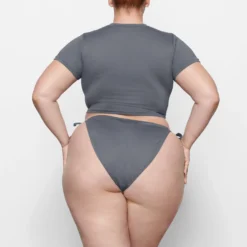 SWIM T-SHIRT | GUNMETAL -SWIM Sales Store SKIMS SWIM SW TSH 0746 MM GUN BK